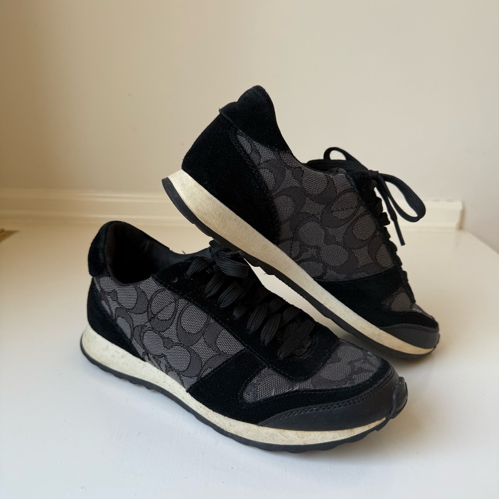 Women's Coach Mason Jacquard Sneakers | Black | Size 7.5
